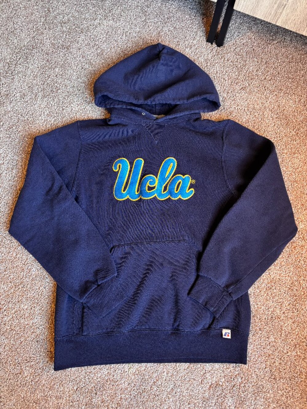 UCLA Russell Athletic Navy Blue Varsity Hoodie Medium